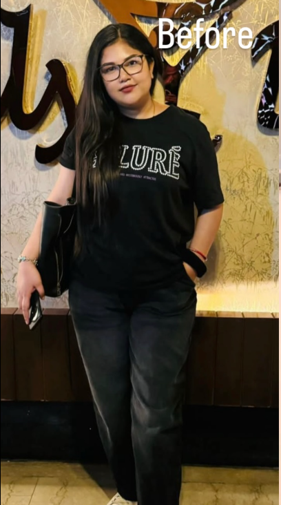 Ritika before transformation